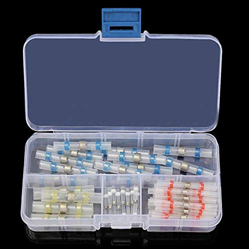 Preisvergleich Produktbild Mouchao 50Pcs wasserdichte Wärmeschrumpfverbinder Solder Seal Terminal Connector
