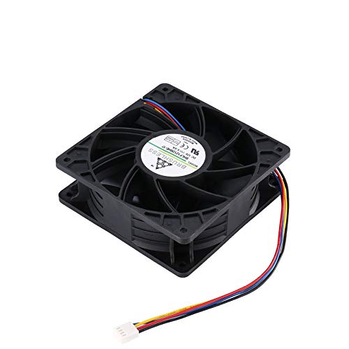 HibiscusElla 7500RPM DC12V 5.0A Miner Cooling Fan for Antminer Bitmain S7 S9 4-Pin Connector Brushless Replacement Cooler Low Noise