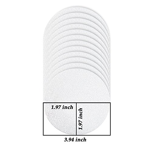 Mture Anti-Rutsch Sticker für Badewanne und Dusche, Durchsichtige Antirutsch Aufkleber für mehr Grip,10 cm, Transparent Und Selbstklebend (12 pcs) - 6