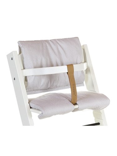 Preisvergleich Produktbild Treppy Sitzverkleinerer Kissen für Hochstuhl Pepita grey