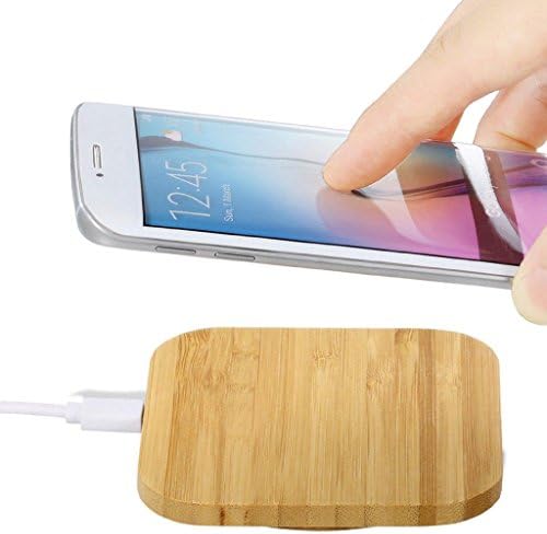 Wireless Charger,Antifire 5W Ultra-Slim QI Fast Wireless Charging Pad Standard Slim Wood Qi-Certified Inductive Wireless Charger for Apple iPhone 8 8 Plus X
