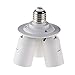 Produktbild mikolot 3/4 in1e27-Fassung Splitter Licht Lampe Birne Adapter Halterung für Softbox E27-3e27
