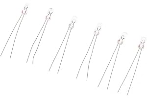 YFlifangting 20st Glödlampa Neon Glödlampa Mikro Glödlampa Glödtråd 3mm 6V 12V 24V Glödlampor (Color : 6V)