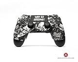 ps4 controller pc Touchpad logo PS4 Slim DualShock 4 PlayStation 4 Wireless Controller - Custom AimController Joker White with 4 Paddles. Upper Left Square, Lower Left X, Upper Right Triangle, Lower Right O
