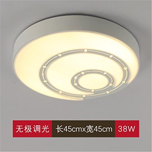 Round bedroom bed for children LED Ceiling light, star rail 45cm non-polarity dimming 38W