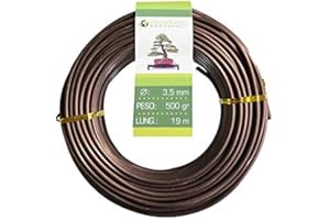 GEOSISM & NATURE Drut aluminiowy miedziowany (aluminium-mied?) Geonarz?dzia 3,5 mm do bonsai, 500 gr, 19 m