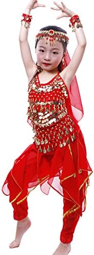 AstageGirls Oriental Belly Dance Sets Halloween Wear Cosplay Costume 7pcs