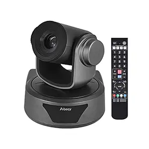 HD Video Conference Cam Conference Camera Full HD 1080P 3X Optical Zoom 95 Degree Wide Viewing with 2.0 USB Web Cable Remote Control for Business Live Meeting Recording Training