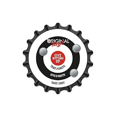 Original Target Qualité Premium - Jeu de Fléchettes Original - Cible Aimantée avec Gages d'alcool - 6 Capsules de Bières - Jeu de Soirée - Jeu à Boire