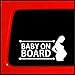 Produktbild Baby On Board Pregnant Mother Sticker Baby Bump Car Truck Bumper Sticker