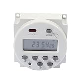 repita los programas con 17 ajustes de encendido / apagado y anula manualmente la reserva de energía de la batería de litio cuando se corta el suministro eléctrico