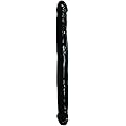 Me You Us - 18 inch Double Dong Flexible Dildo - Black - Dual-Ended for Double Pleasure - Realistic Texture and Flexibility - Perfect for Couples and Solo Play