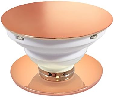 Pop Out Stand and Grip for Smartphones and Tablets Expanding Socket Mobile Phone Holder (Rose Gold)