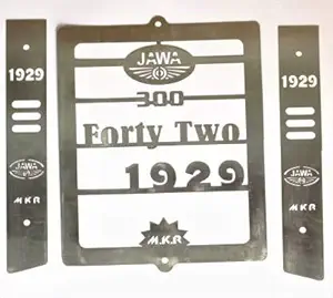 automateB Stainless Steel Motorcycle Bike Radiator Guard Protector Grill for Jawa Classic 42