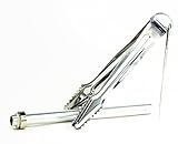 Shisha, Hookah, Nargile, Orientalische Wasserpfeife mit 4 Schläuchen, inklusive Alufolie, Zange für Kohle, Tonkopf aus Keramik, mit allen Dichtungen (Schwarz Matt F023 - 71cm) - 