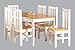 Ludlow (1+6) Dining Set Oak/White