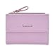 Produktbild Rovinci Frauen Leder (PU) Brieftasche Kupplung Geldbörse Lady Short Handtasche Tasche (Lila)