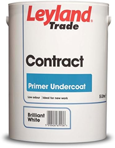 Leyland Trade Contract Acrylic Primer Undercoat 5L Brilliant White