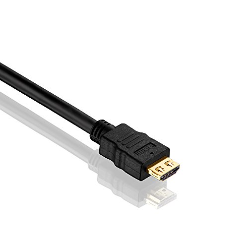 PureInstall PI1000-010 High Speed HDMI Verbindungskabel mit Ethernet (HDMI-A Stecker auf HDMI-A Stecker), zertifiziert, 1m, schwarz - 2