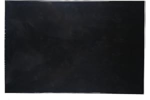 Musiclily 435x290mm Pickguard Blank Schlagbrett Rohling Material für Fender Strat Tele E-Gitarre und Bass, 1-lagig Schwarz