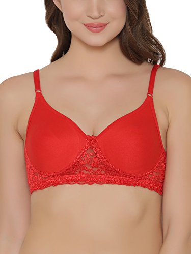 Women's Cotton Lightly Padded Wire Free Non-Wired Full-Coverage Bra