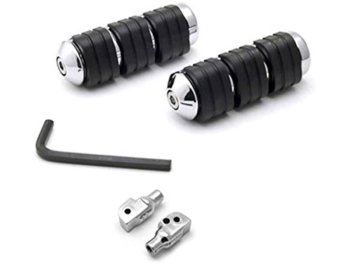 Rider Rear Passenger Footrests Foot Pegs Motor Foot Rests 2PCS Fit For (All Years) Yamaha V-Star 250 / Virago 250