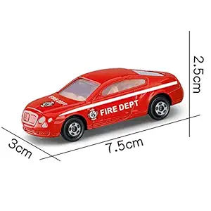 Thboxes Kids Boys Mini Sliding Alloy Fire Control Series Modeling Puzzle Toy Fire Police car Sliding Alloy car