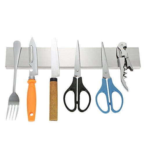 Anself Magnet Messerhalter Messer Rack Magnetleiste zur Wandmontage aus Edelstahl 40cm / 30cm optional