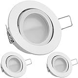 hochvolt led einbaustrahler aussen 3x LEDANDO LED Strahler 5W warmweiss DIMMBAR