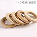 Produktbild Mamimami Home Baby Teether Holz Teether Ringe Runde - 1.6 Zoll Kleine unfertige Holzringe für DIY Baby Teether Spielzeug