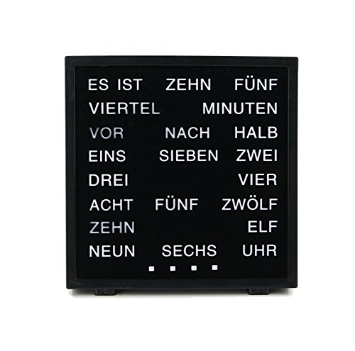 LED Wort Uhr Word Clock Tischuhr Deutsch - 2