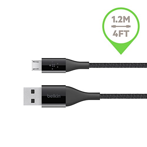 Belkin DuraTek Micro-USB/USB Kabel mit DuPont Kevlar (Premium Qualität, 1,2 Meter), schwarz - 2