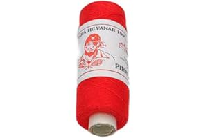 MERCERÍA SUANCES Hilo especial hilvanar 100% viscosa, 50 gramos, Rojo