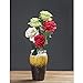 Produktbild LVLUOYE Vase, Keramik-Retro-Emaille, Steinzeug-Bodenvase, Wohnzimmer-Blumengesteck, Keramikkeramikvase Schmuckstücke, Flow Cloud Vase,Yellow