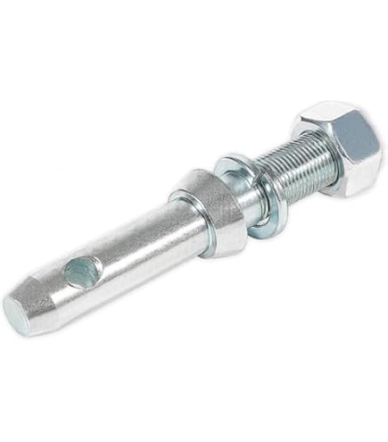 cyclingcolors 1x Piton Axe Attelage diamètre 22mm à Visser avec Ecrou Catégorie 1 Remorque Moto Vélo Tracteur Machine Agricole Broche, Filetage M20x39mm