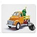 Produktbild J5E7JYTE Quality Selection Comfortable Mouse Pad,Yellow Vintage Truck and Decorated Tree with Star Topper Old Farm Motor Mouse Pad