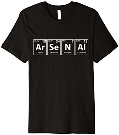 Periodic Tees Co.Ar-Se-N-Al Periodic Table Elements Spelling T-Shirt T-ShirtOEKO-TEX STANDARD 100
