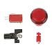 Segolike LED Light 32mm Dia Round Momentary Push Button w/ Limit Switch for Arcade Video Game Red RS.200.00