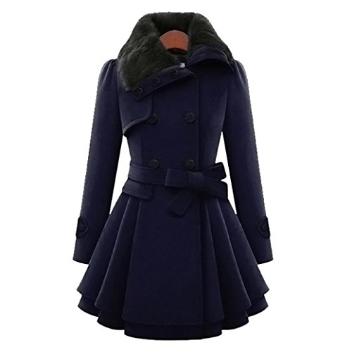 Preisvergleich Produktbild Kobay Frauen Warme Dünne Mantel Jacke Dicke Parka Mantel Lange Winter Outwear