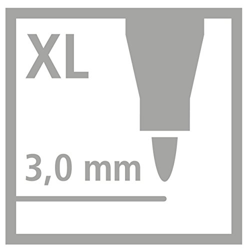 Stabilo Power Max – Filzstifte, breite Spitze, Kartonhülle Etui de 18 verschiedene farben - 5