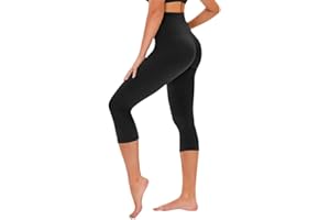 TNNZEET 3/4 Leggings Damen Capri Leggins, High Waist 7/8 Sporthose für Sport Gym
