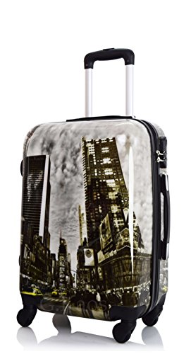 G.Kaos - Maleta De Cabina Equipaje de Mano - En Policarbonato Superligera - Pel&iacute;cula Protectora Para Quitar - Para Vuelos Como Ryanair Y Otros - Fantas&iacute;a NY T.Square 50cm