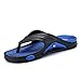 Produktbild AOEIUV Leichte Sohlen der Männer PU (Polyurethan) Sommer-beiläufige Hausschuhe und Flip-Flops Breathable Color Block Blue,US9.5/EU42/UK8.5/CN43