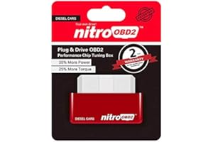 Pannow Eco OBD2 Chip Tuning Box, Plug & Drive Performance Chip Box pour Voitures Diesel Petrol