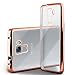 Produktbild moex Huawei Honor 7 | Hülle Silikon Transparent Rosé-Gold Chrom Back-Cover Silikonhülle Dünn Schutzhülle Handyhülle für Honor 7 / Honor 7 Premium Case Ultra-Slim Tasche TPU