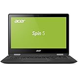 Acer Spin 5 (SP513-51-51D9) 33,8 cm (13,3 Zoll Full-HD IPS) Convertible Notebook (Intel Core i5-7200U, 8 GB RAM, 256 GB SSD, Intel HD, USB 3.0, HDMI, MicroSD, Win 10) schwarz