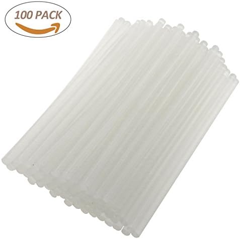 WisFox 100 X Hot Melt Glue Sticks, 7mm x 190mm Adhesive Glue Gun Sticks for Trigger Electic Hot Melt Gun