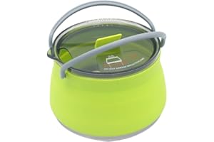 AZURAOKEY Bollitore da campeggio da 1 litro bollitore portatile pieghevole in silicone bollitore pieghevole in silicone Bollitore portatile for caffè e tè Mini pentola for bollitore pieghevole for