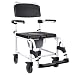 Produktbild FabaCare Kakadu Toilettenstuhl, fahrbarer Duschstuhl, Toilettenrollstuhl, Rollstuhl mit WC-Eimer, Small, Sitzbreite 38 cm, mit FabaCare Easy To Clean Spezialversiegelung