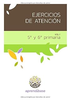 Ejercicios de Atención. 5º y 6º de Primaria. Vol 1